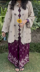 Urban Cut Stitched 2 Piece Printed Swiss Lawn Co-Ord Set-C0287
