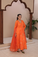 Madiha Gohar Stitched 3 Piece Eid Festive Suit-RANGREZ-Angrakha
