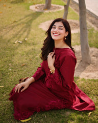 Tiraz Stitched 2 Piece Summer Suit-Kavish