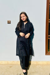 Urban Cut 2 Piece Embroidred Cotton Suit