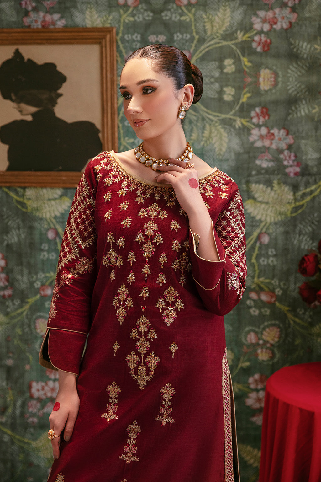 Gul Mohr By Emaan Adeel Stitched 2 Piece Winter Collection'2024-GUL - 11