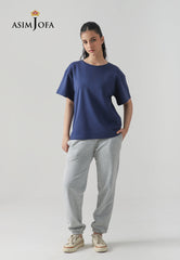 Asim Jofa  Western Men & Women Ajwte-03 Rib T-Shirt 1 Pc