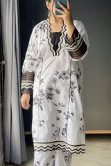 Urban Cut 2 Piece Cotton Embroidred Suit