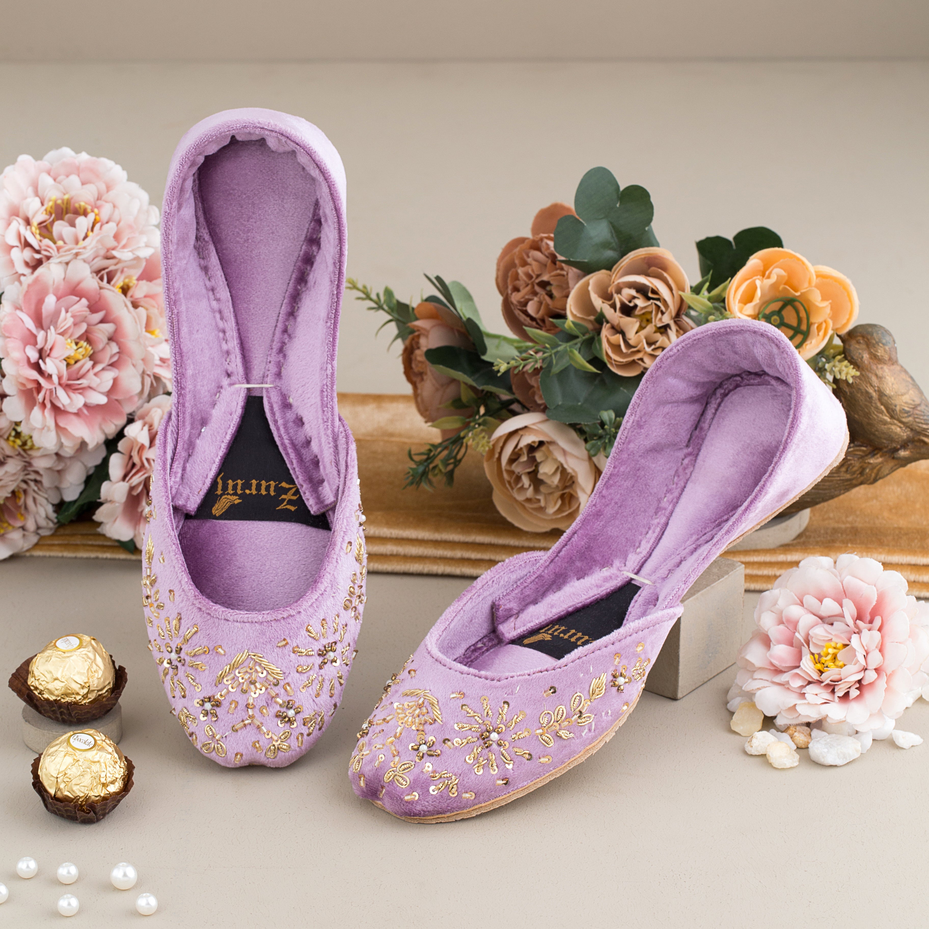 Zuruj Khussa Collection'2025-zun-238-LILAC Purple
