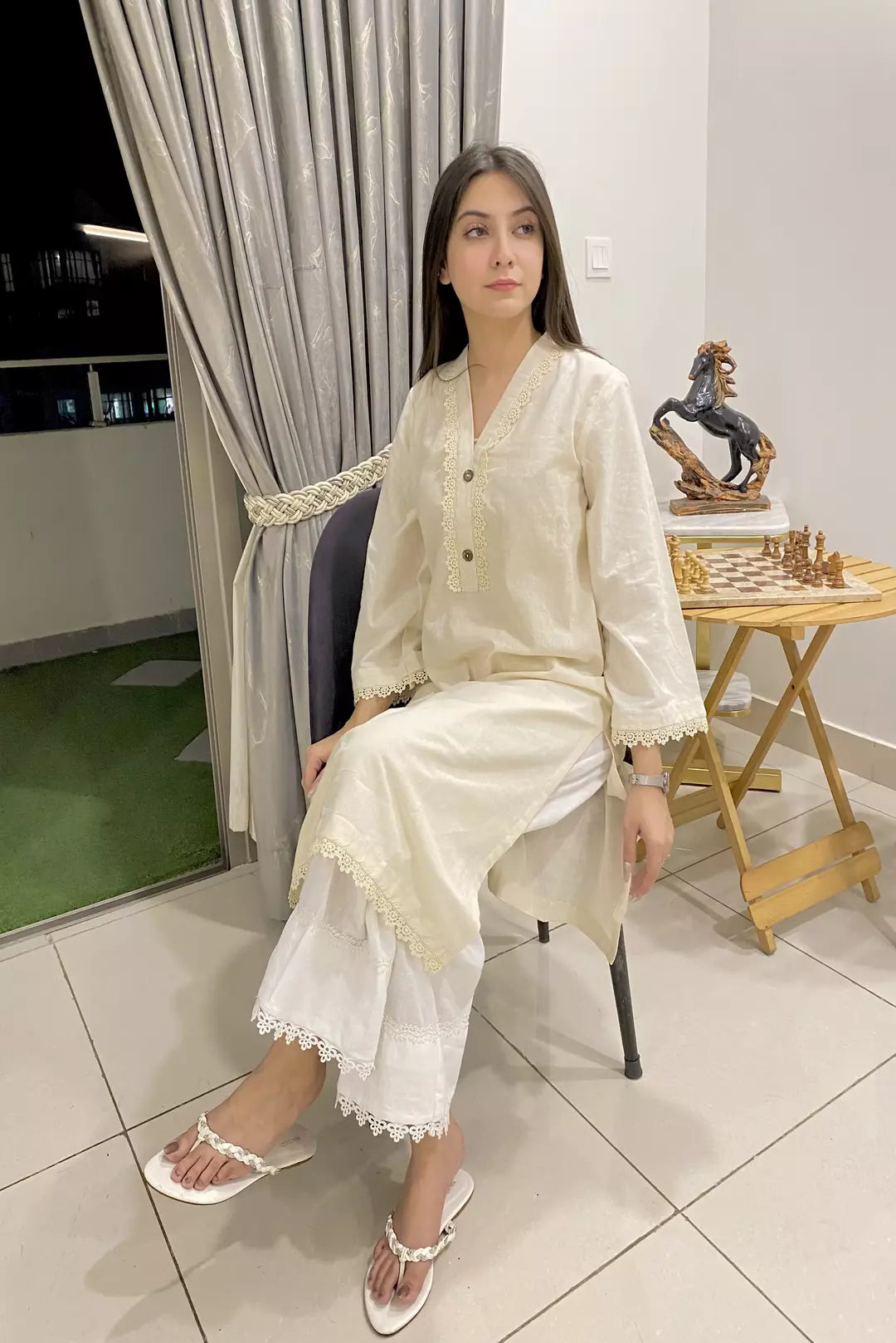 Urban Cut Comfortable & Trendy Cotton Embellished Kurta 1 Piece