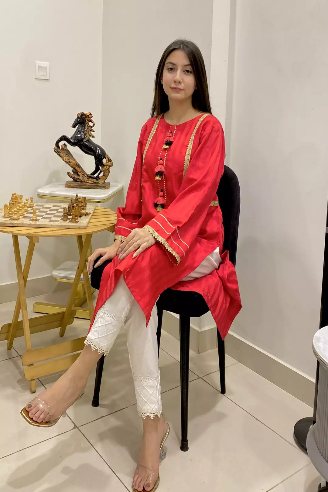 Urban Cut 1 Piece Stripes Kurta Trendy Cotton & Perfect Stitching