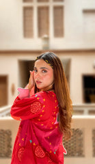 Urban Cut Printed Cotton 2-Piece Co-Ord Set with Balloon Shalwar-C0288