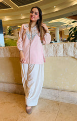 Urban Cut 2 Piece Embroidered Paper Cotton Co-Ord Set-UC|2P|C0298