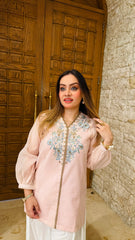 Urban Cut 2 Piece Embroidered Paper Cotton Co-Ord Set-UC|2P|C0298