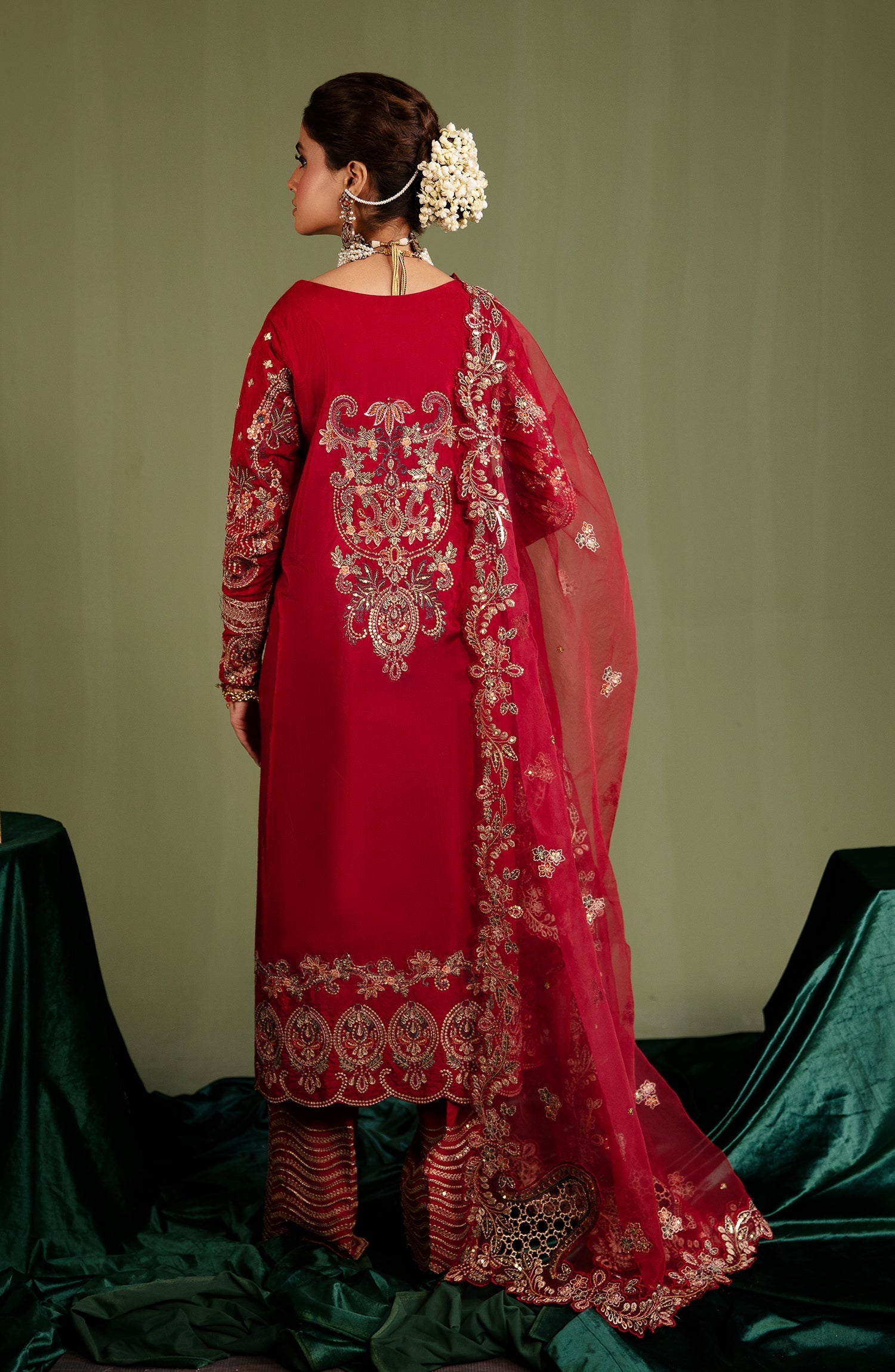 Noori By Emaan Adeel Unstitched 3 Piece Silk Formals Collection'2024-NR 08 Ulfat