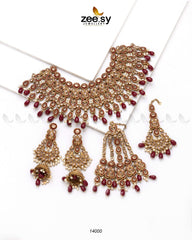 BRIDAL SET 0270 Red - Zeesy Jewellery