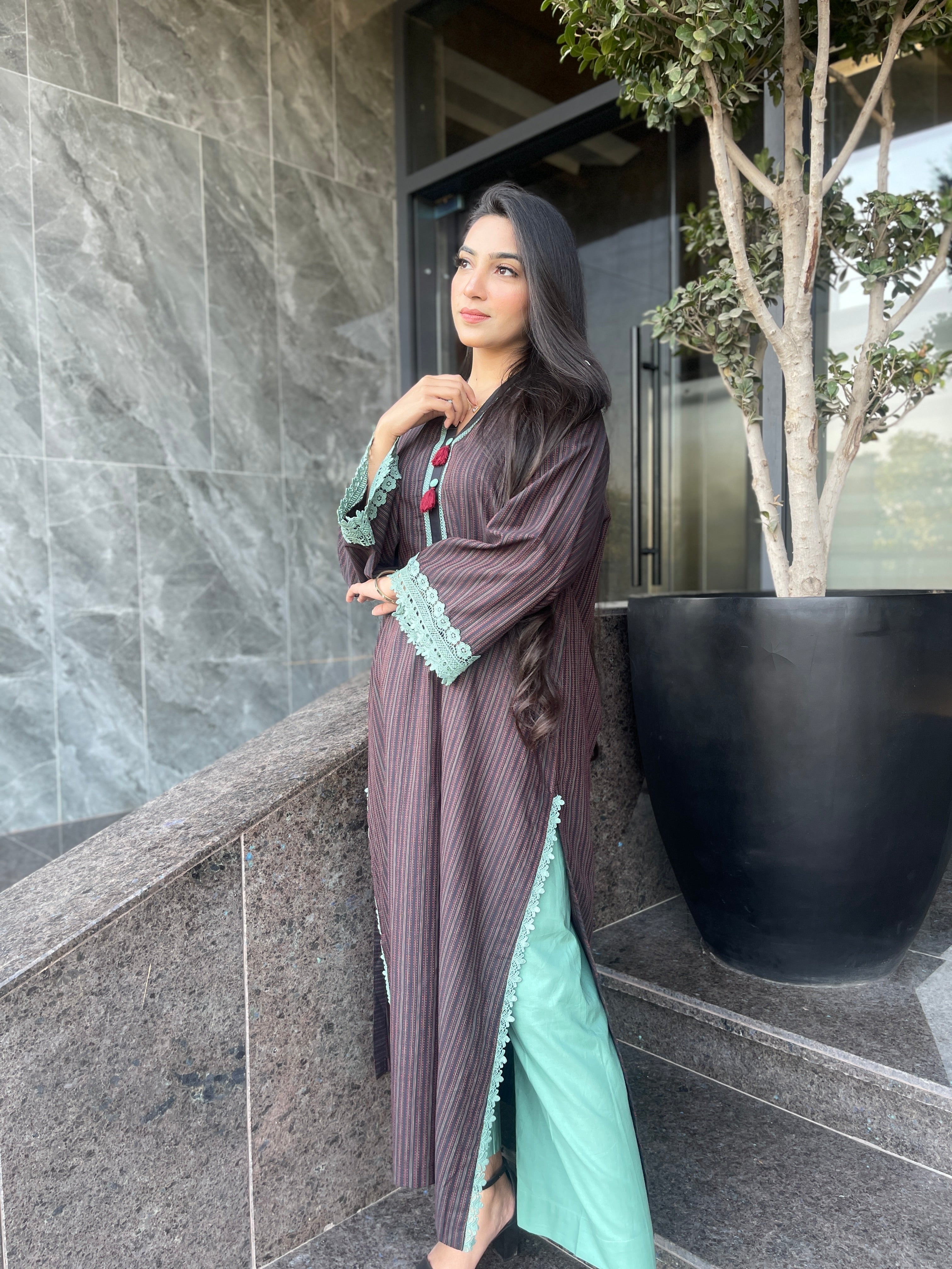 Urban Cut 2 Piece Cotton Yarn Dyed Suit