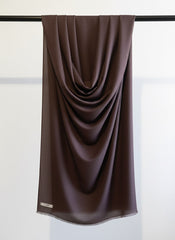 Zauk Scarf Suit-Dark Brown Scarf
