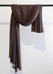 Zauk Scarf Suit-Dark Brown Scarf