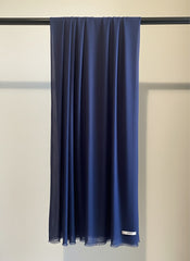 Zauk Scarf Collection'2025-Navy Blue Scarf