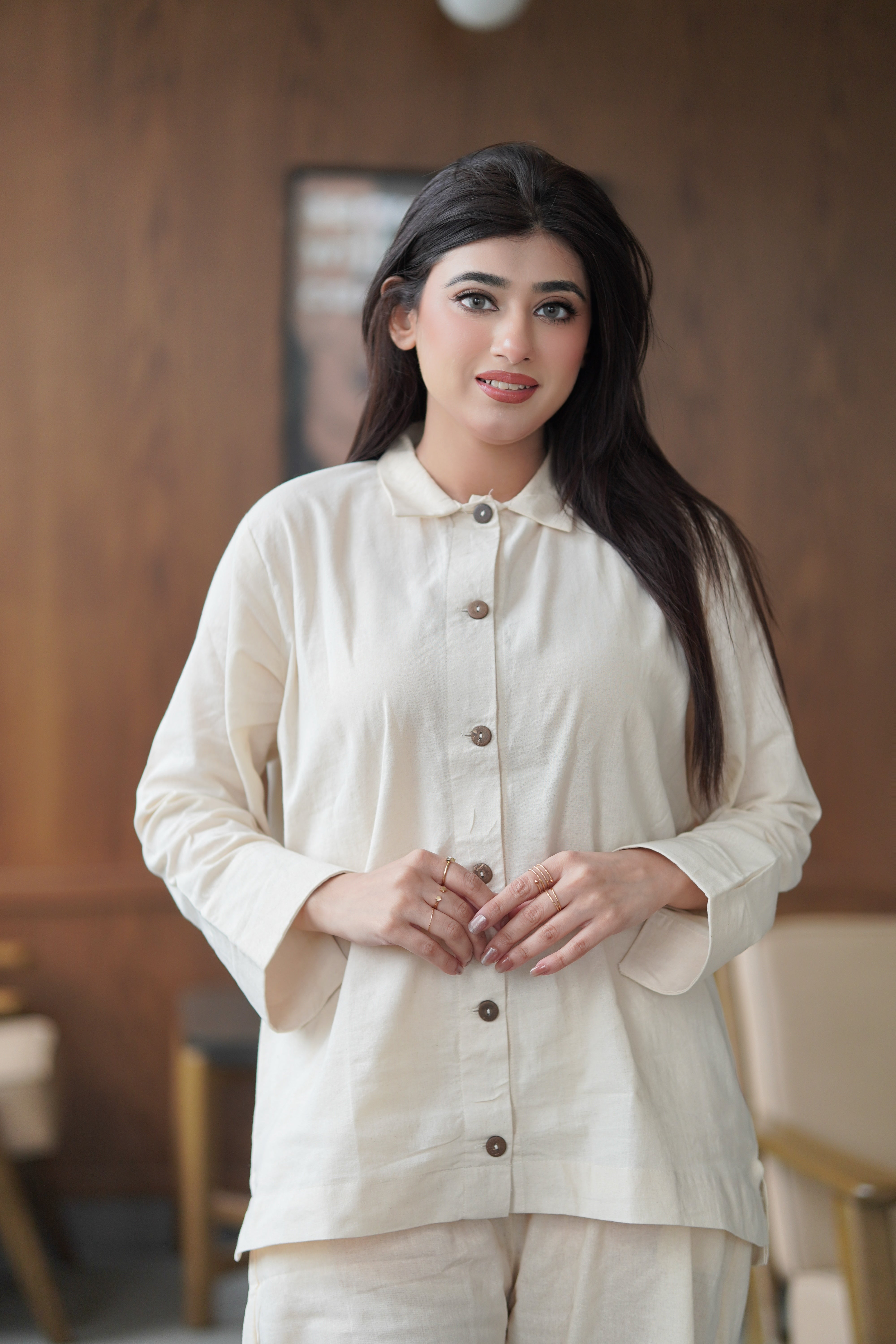 Urban Cut Elegant & Versatile Design Cotton Embellished Co-ord Set 2 Piece