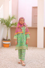Girl embroidered stitched Kurta suits