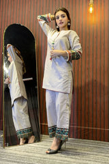 Urban Cut Stitched Co Ords Emb Suit-C0273