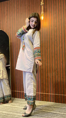 Urban Cut Stitched Co Ords Emb Suit-C0273