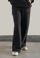 Asim Jofa  Western Essentials Ajweb-01 Unisex Black Sweatpants 1 Pc