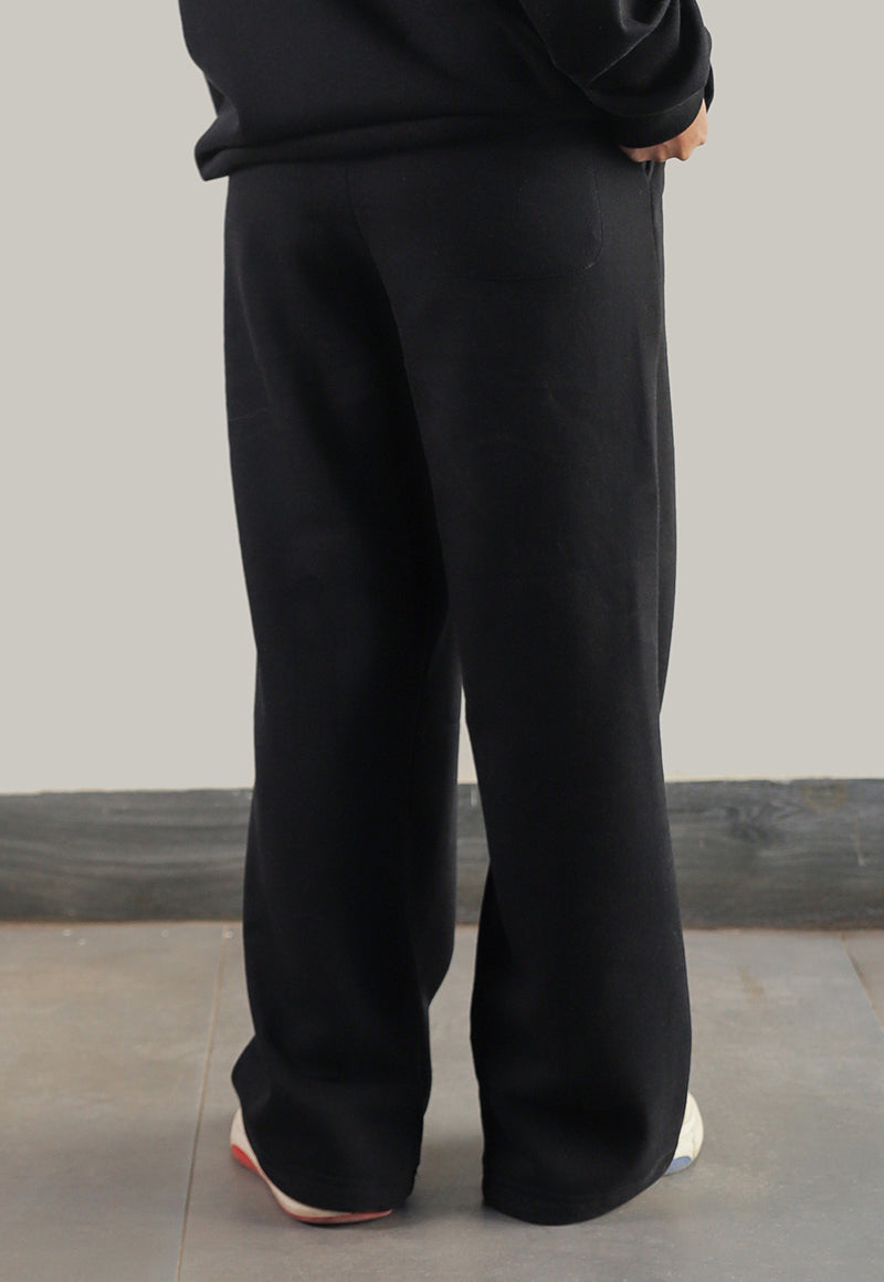 Asim Jofa  Western Essentials Ajweb-01 Unisex Black Sweatpants 1 Pc