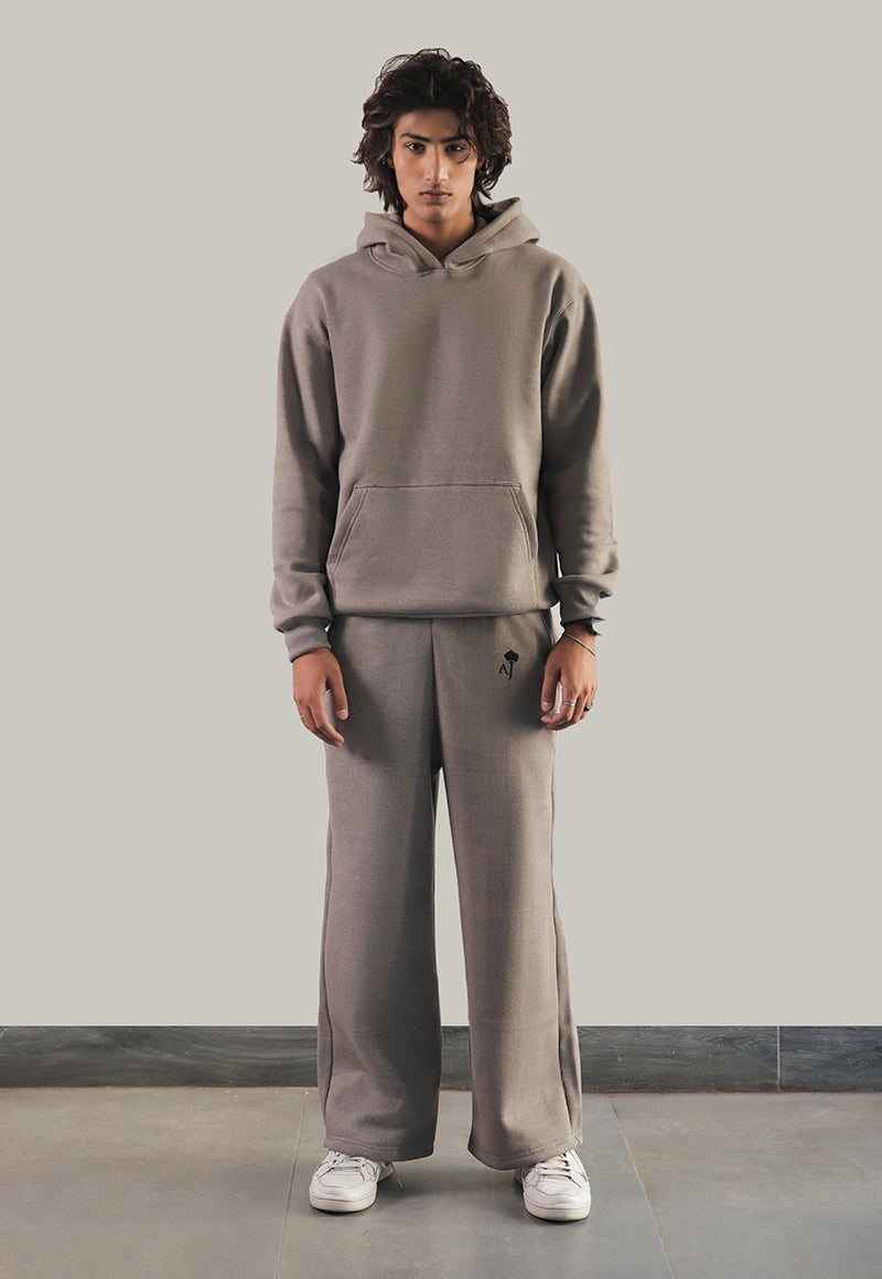Asim Jofa  Western Essentials Ajwet-03 Unisex Grey Hoodie 1 Pc