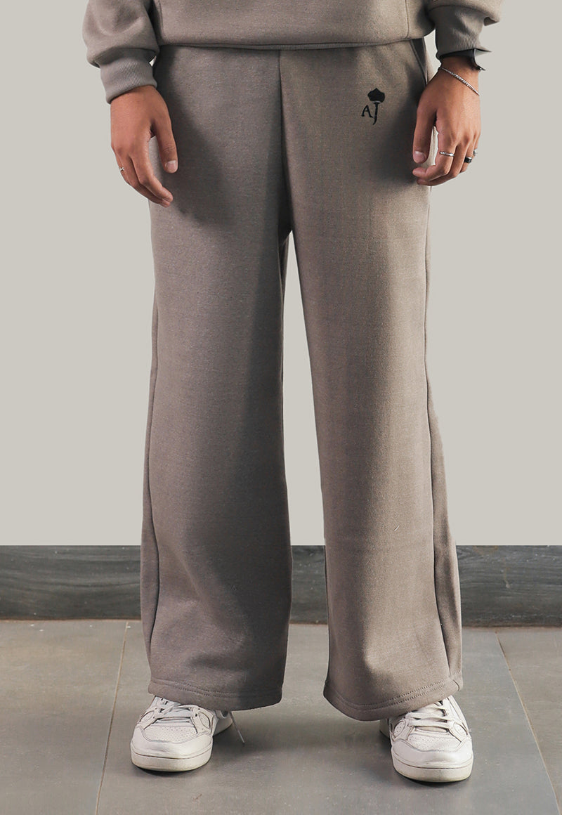 Asim Jofa  Western Essentials Ajweb-03 Unisex Grey Sweatpants 1 Pc