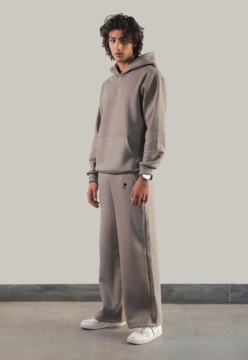 Asim Jofa  Western Essentials Ajwet-03 Unisex Grey Hoodie 1 Pc
