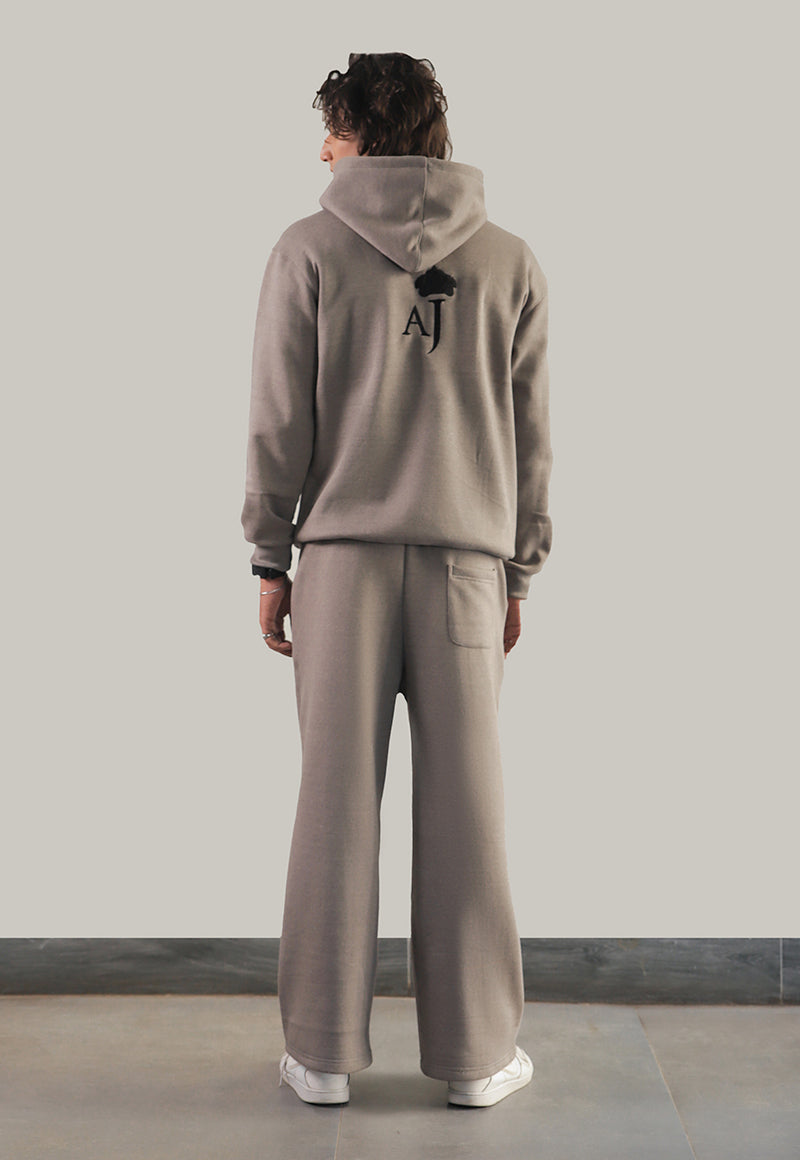 Asim Jofa  Western Essentials Ajwet-03 Unisex Grey Hoodie 1 Pc