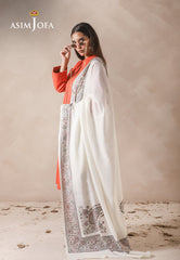 Asim Jofa Shawl Ajhs-13 Kashmiri Hand Embroidered Shawl 1 Pc