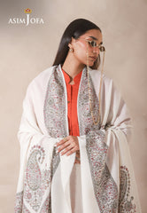 Asim Jofa Shawl Ajhs-13 Kashmiri Hand Embroidered Shawl 1 Pc