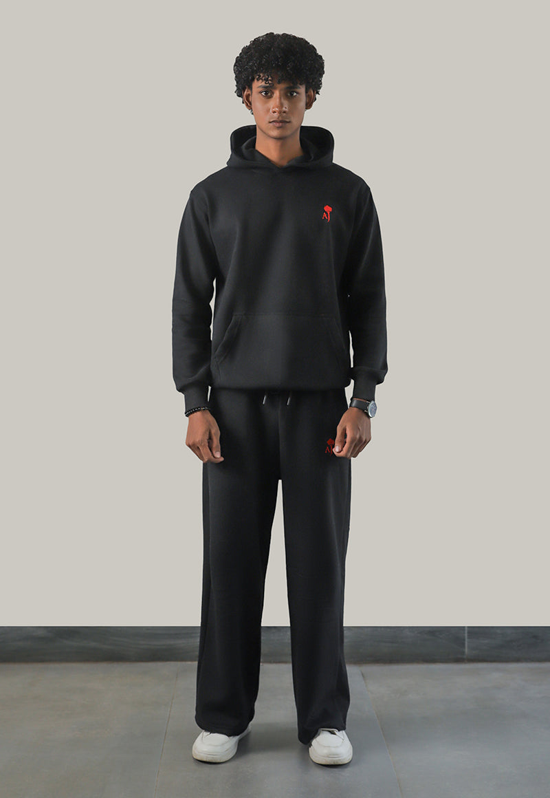 Asim Jofa  Western Essentials Ajweb-01 Unisex Black Sweatpants 1 Pc