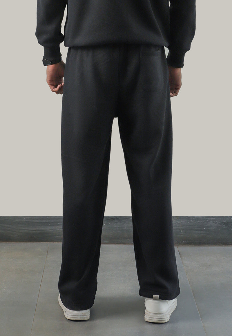 Asim Jofa  Western Essentials Ajweb-01 Unisex Black Sweatpants 1 Pc