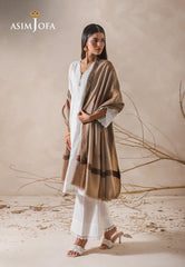 Asim Jofa Shawl Ajhs-17 Embroidered Jacquard Shawl 1 Pc