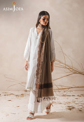 Asim Jofa Shawl Ajhs-20 Jacquard Border Shawl 1 Pc