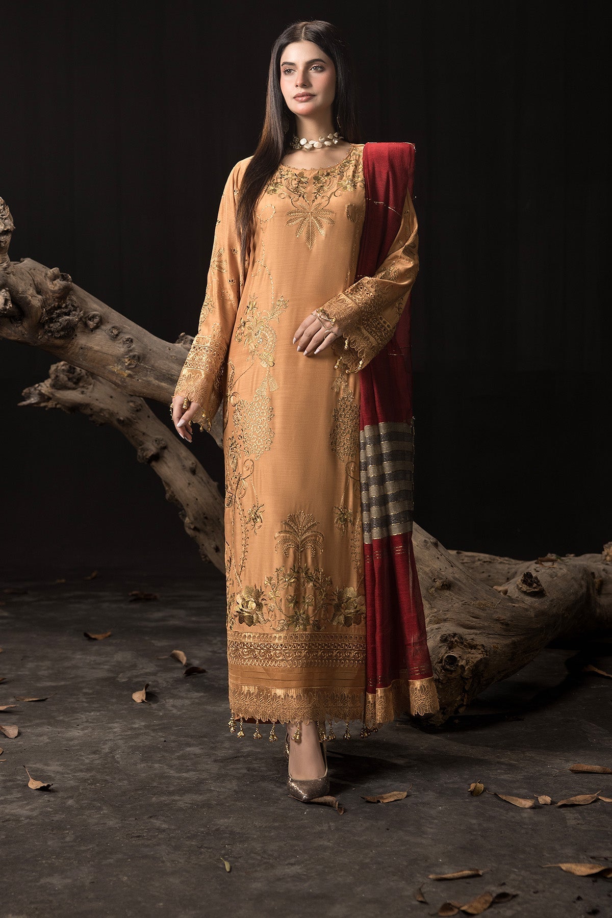Gulzar e Dil By Imrozia Stitched 3 Piece Winter Collection'2025-I.P-101 Firdous
