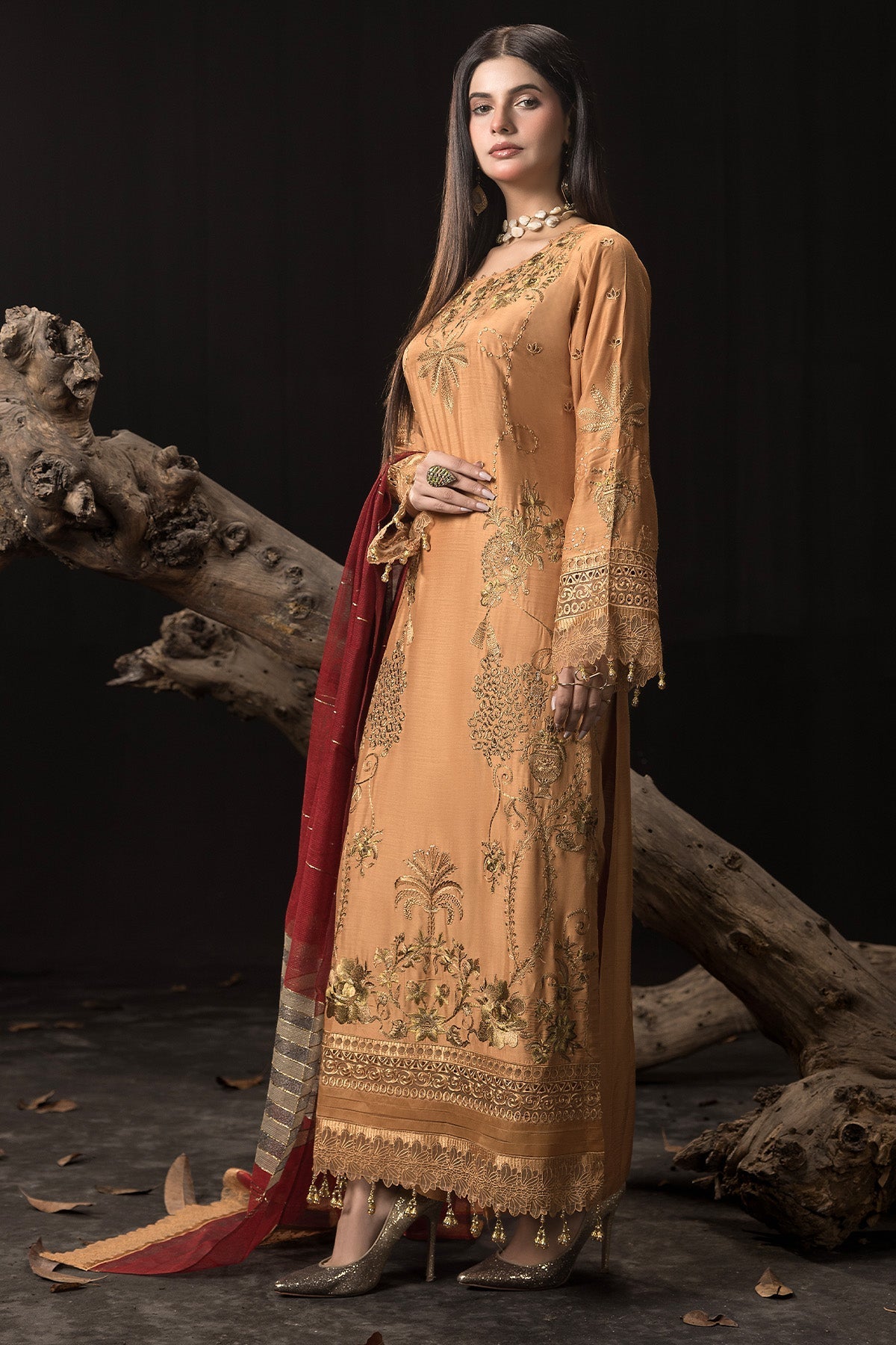 Gulzar e Dil By Imrozia Stitched 3 Piece Winter Collection'2025-I.P-101 Firdous