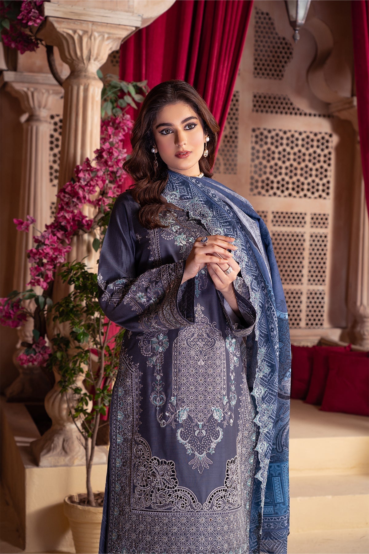 Raya By Imrozia Serene Stitched 3 Piece Winter Collection'2025-IP-119 Tiya