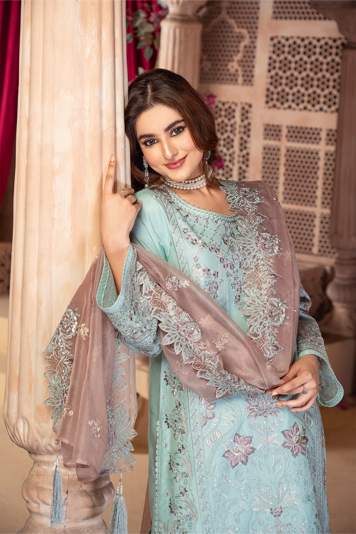 Raya By Imrozia Serene Stitched 3 Piece Winter Collection'2025-IP-120 Miksha