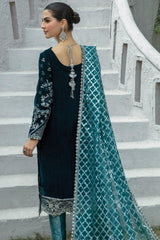 De Velour by Imrozia Unstitched 3 Piece Embroidered Velvet Collection'2022-IV-11-Jade