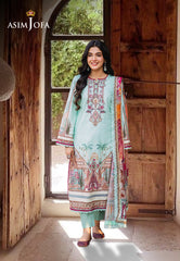 Asim Jofa Basic Print Union Ajbb-07 Printed Lawn 3 Pcs