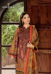 Asim Jofa Designers Limited Edition Ajrad-04 Embroidered Stitched 3 Pcs