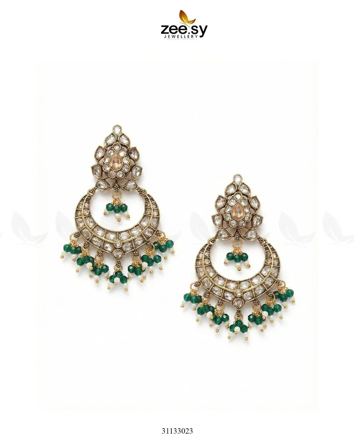 Imperial Chand Crystal Earrings