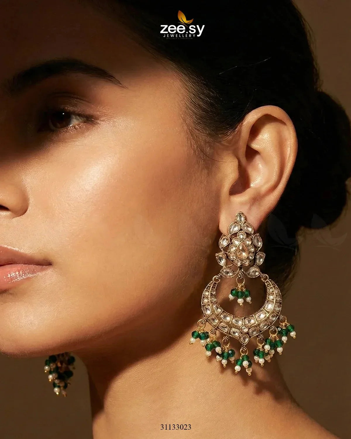 Imperial Chand Crystal Earrings