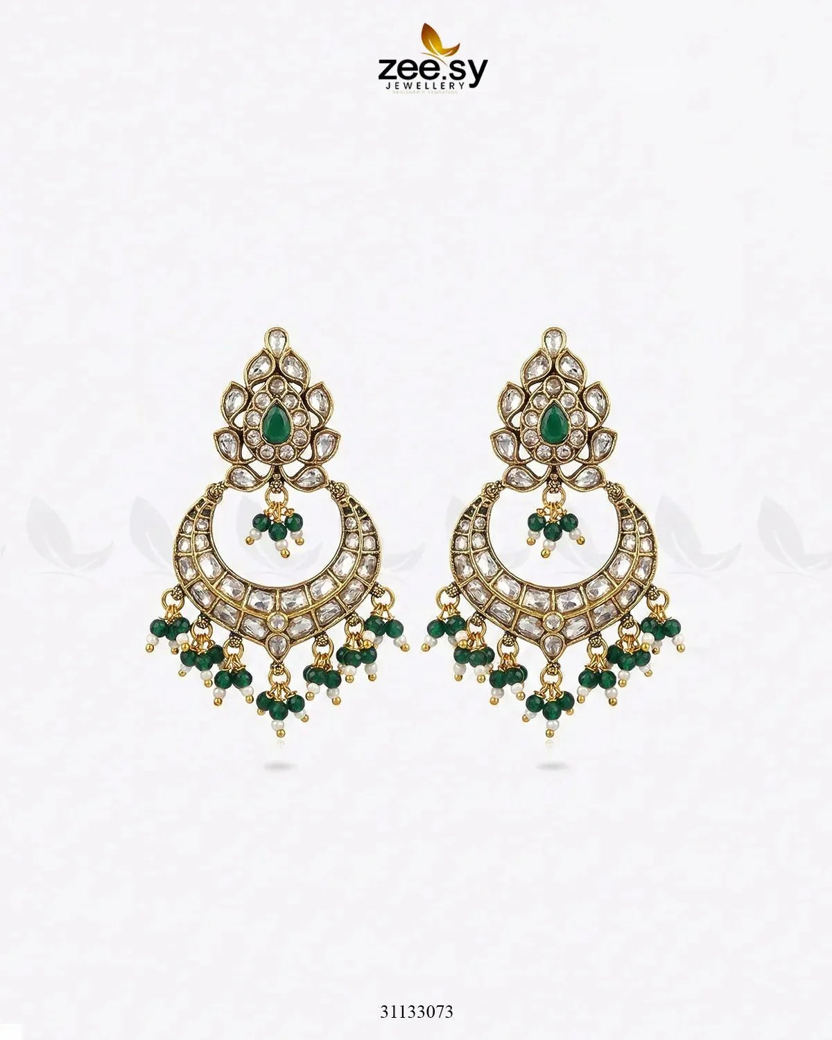 Imperial Chand Crystal Earrings