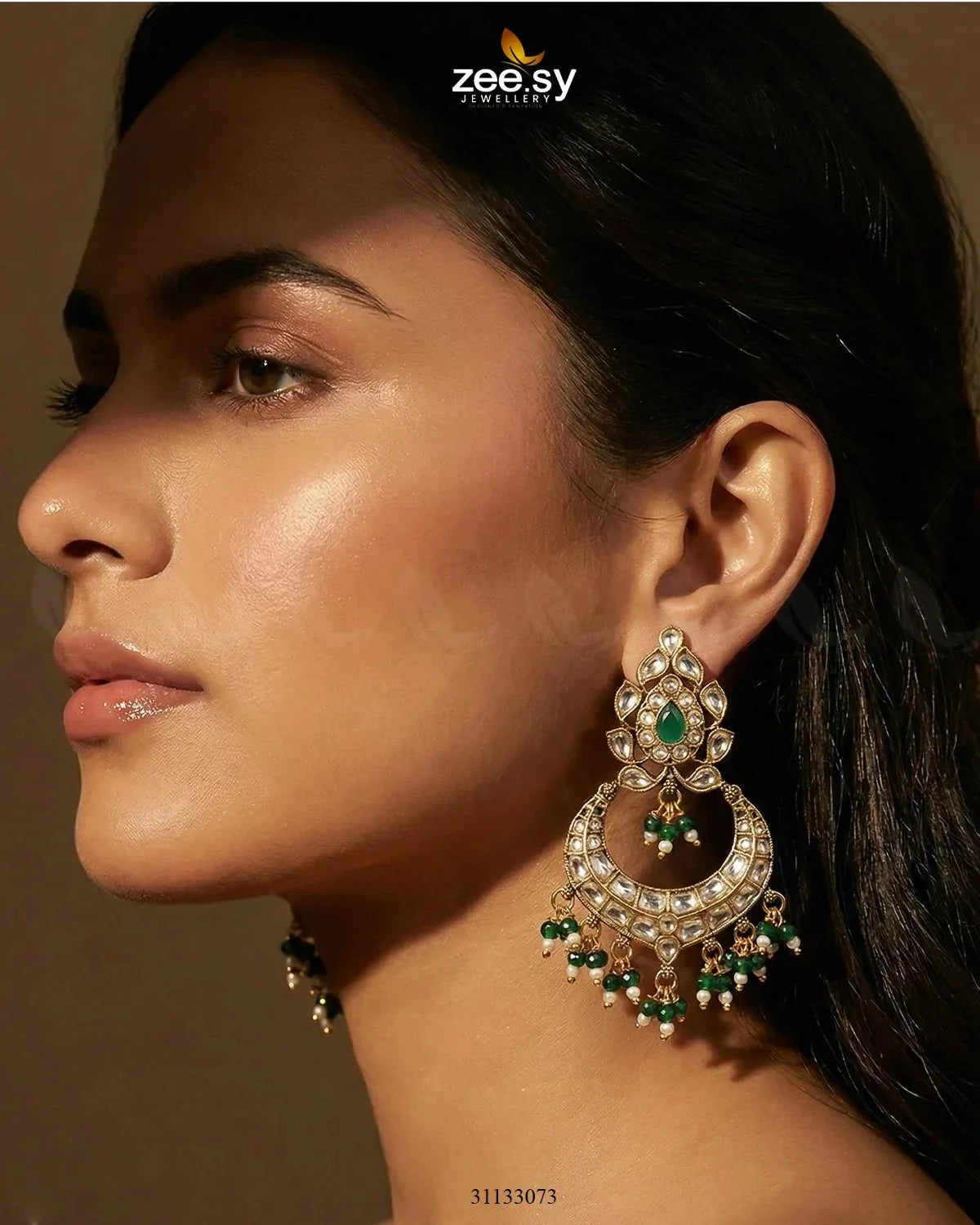 Imperial Chand Crystal Earrings