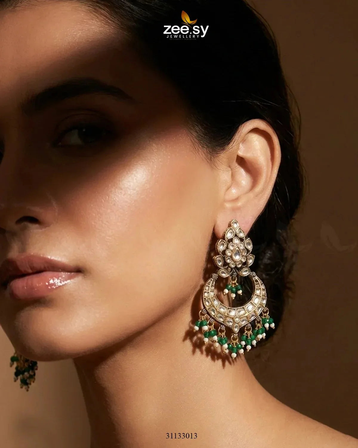 Imperial Chand Crystal Earrings