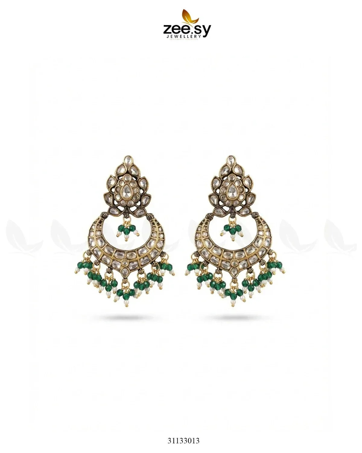 Imperial Chand Crystal Earrings