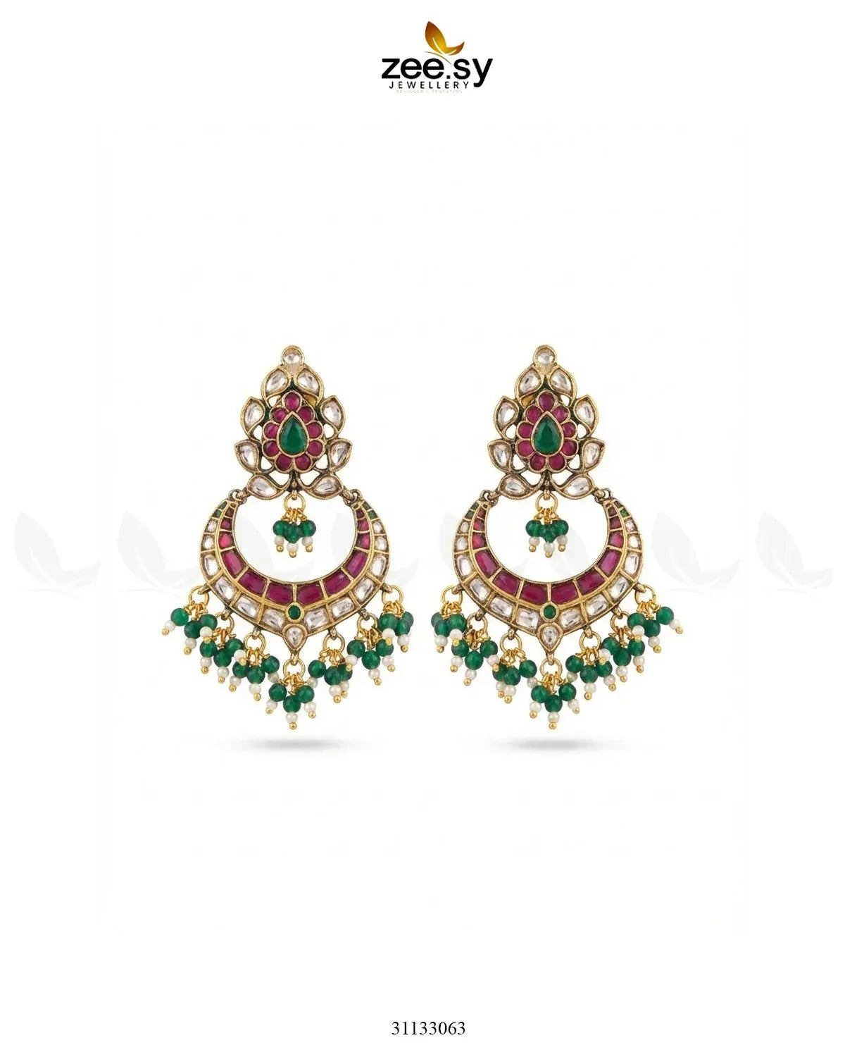 Imperial Chand Crystal Earrings