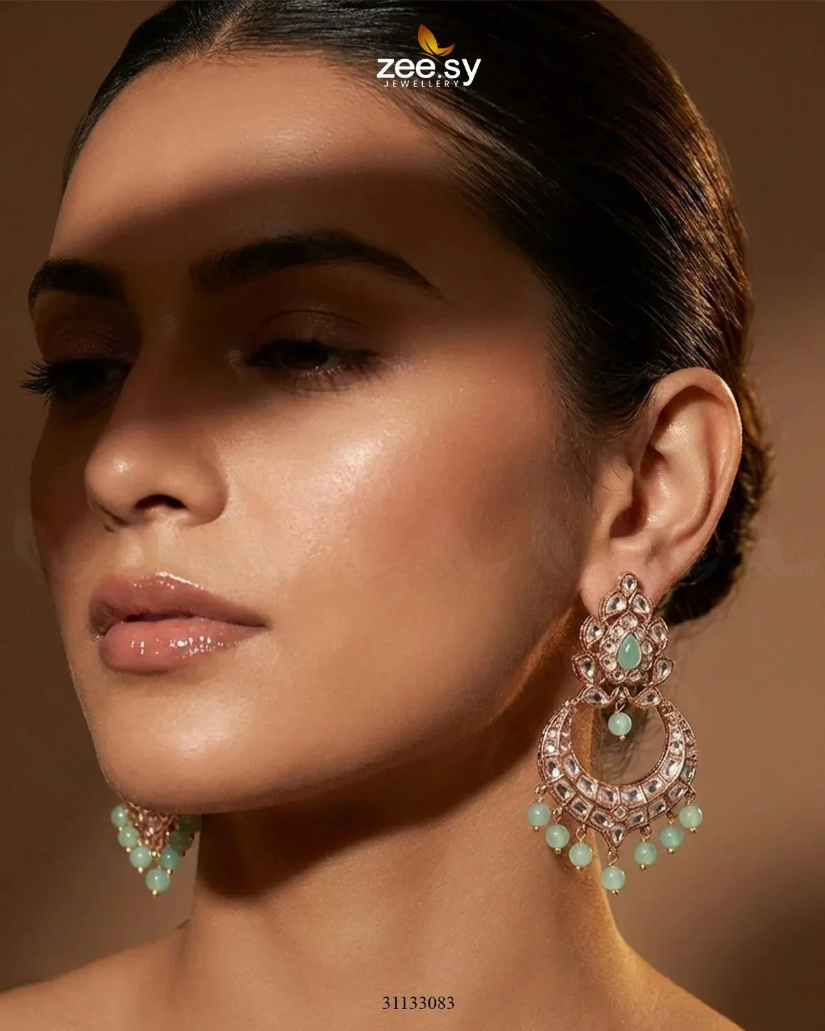 Imperial Chand Crystal Earrings